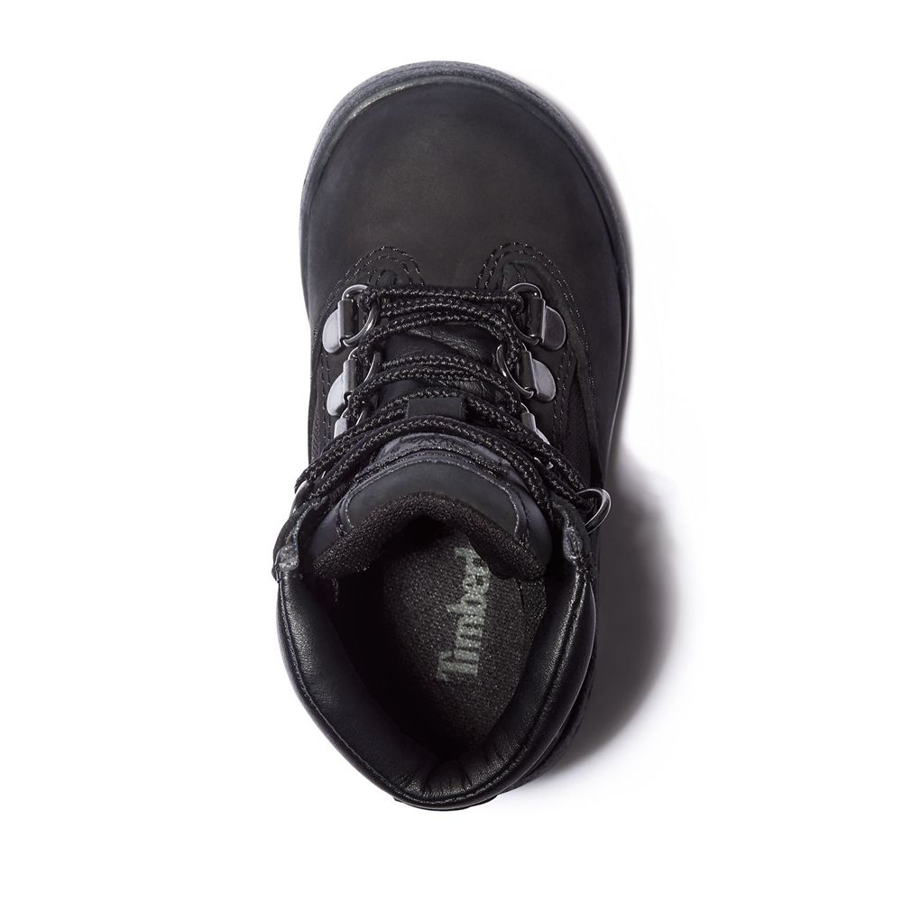 Botas Crianças - Timberland 6-Inch Toddler Mixed-Media Field - YQKTS8502 - Pretas